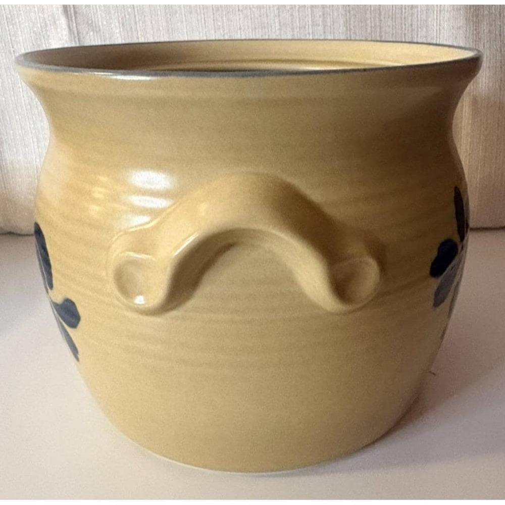Vintage Pfaltzgraff Folk Art Soup Tureen w Lid Brown Blue Stoneware USA‎ #160 - Picture 7 of 12